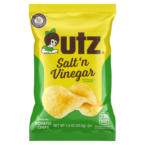 미국직구 Utz Salt n 43g 12팩 / Utz Salt n Vinegar Potato Chips Snack Bags, 43g Each, Pack of 12 2
