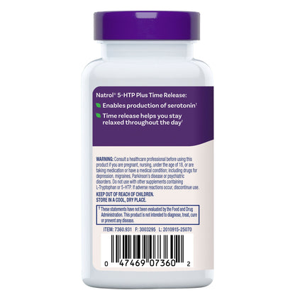 미국직구 나트롤 영양제 Natrol 5-HTP Plus Mood & Relaxation 100 mg., 150 Time Release Tablets