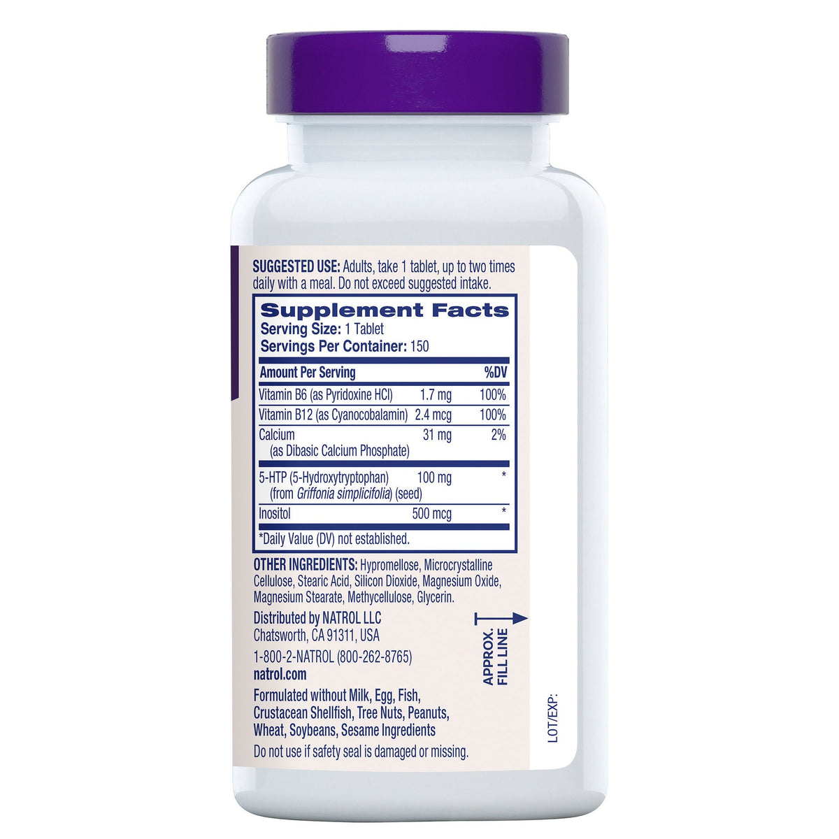 미국직구 나트롤 영양제 Natrol 5-HTP Plus Mood & Relaxation 100 mg., 150 Time Release Tablets