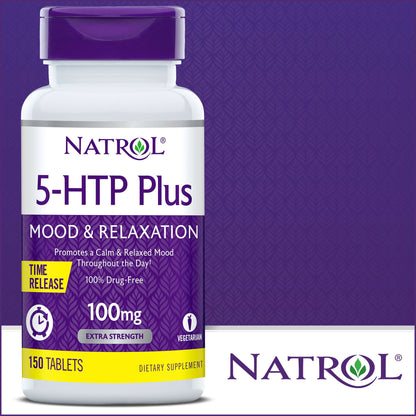 미국직구 나트롤 영양제 Natrol 5-HTP Plus Mood & Relaxation 100 mg., 150 Time Release Tablets