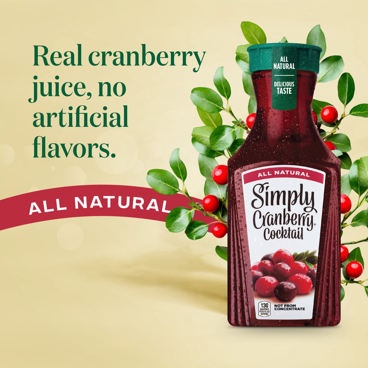 미국직구 심플리 Cranberry Cocktail Juice Drink Bottle, 52 fl oz