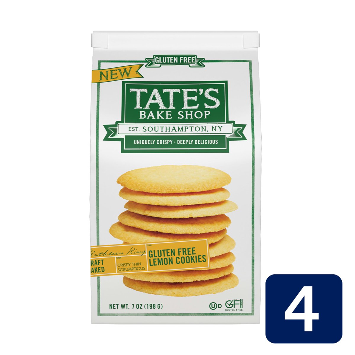 미국직구 3 Pack Tates 과자 198g 3팩 / 3 Pack | Tates Bake Shop Gluten Free Lemon Cookies, Gluten  3