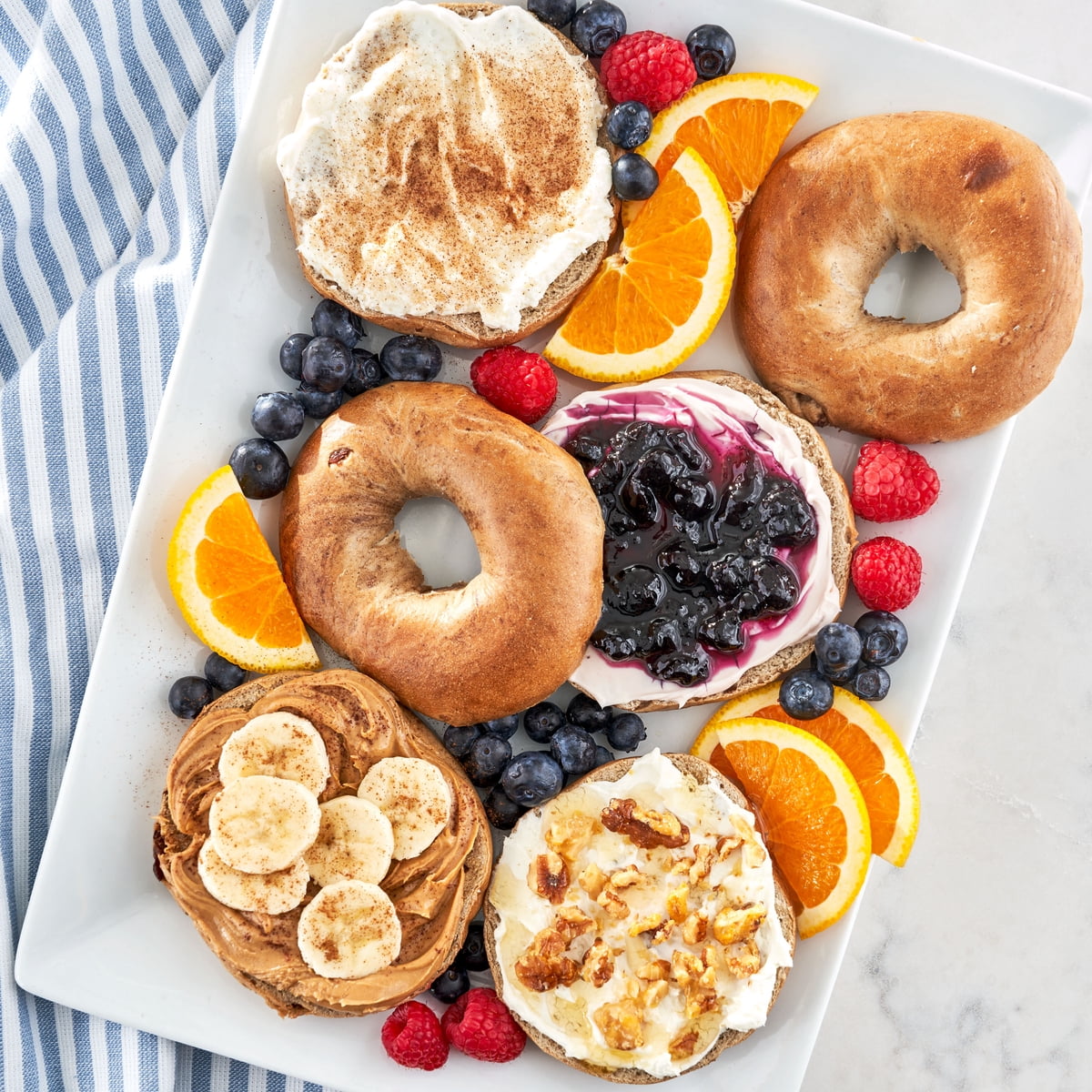 미국직구 Great Value Pre-Sliced 567g / Great Value Pre-Sliced Cinnamon Raisin Bagels, 567g, 6  2