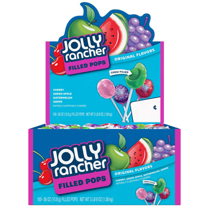 미국직구 졸리랜처 Filled Pops, Variety Pack, 0.56 oz, 100 ct