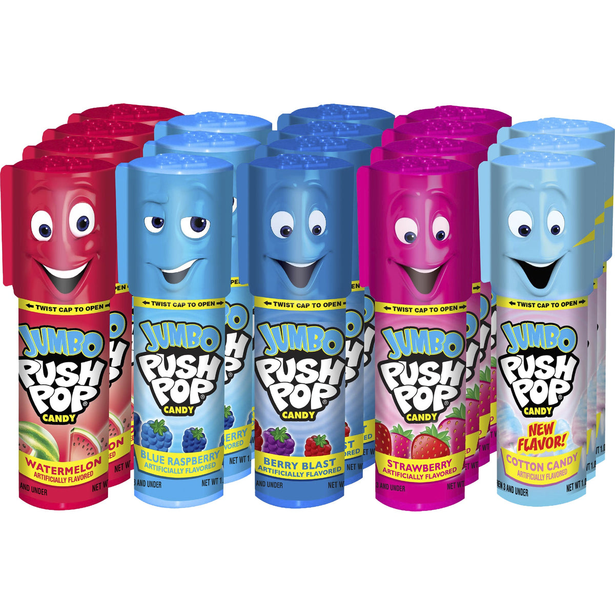 미국직구 Bazooka Jumbo Push Pops, Variety Pack, 1.06 oz, 18 ct