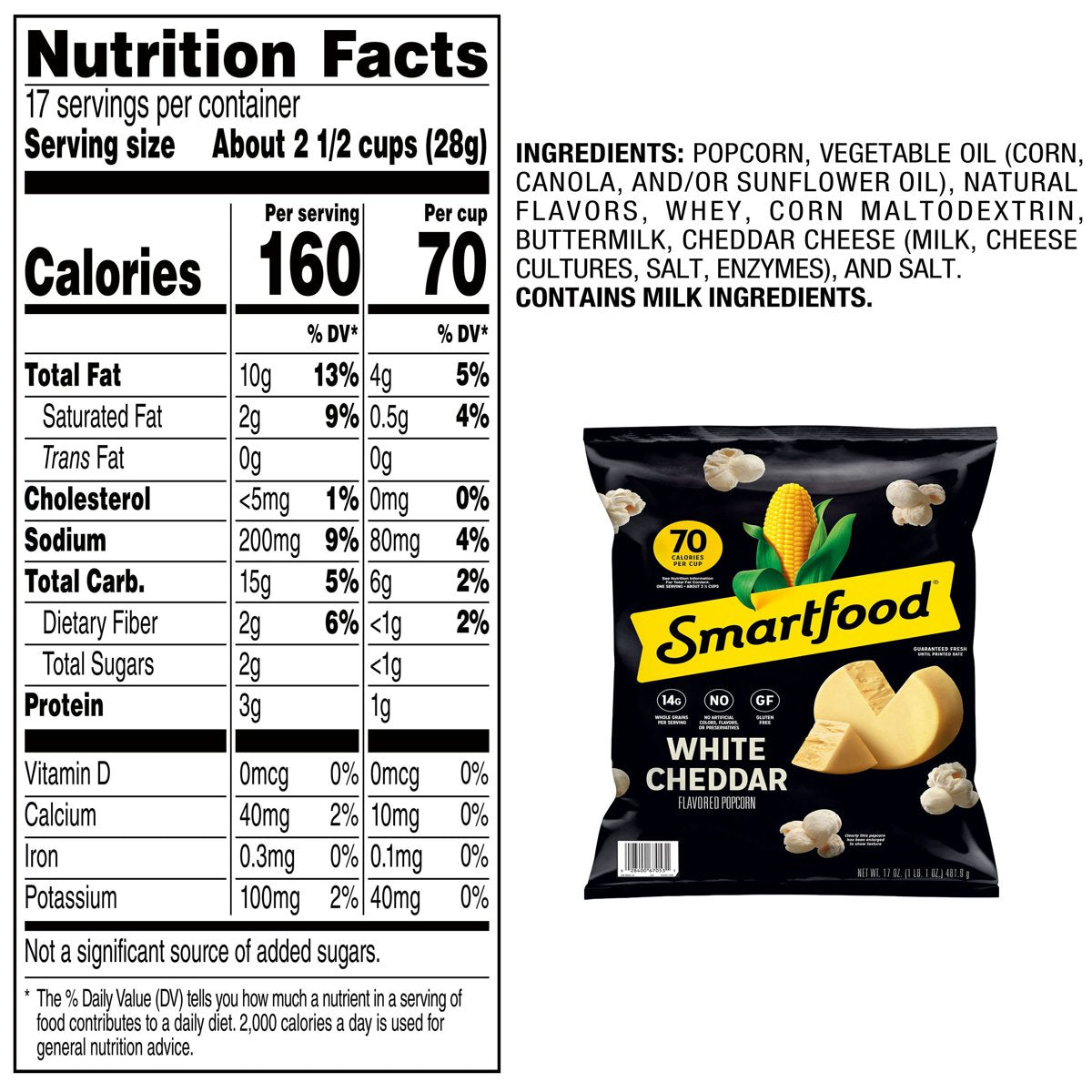 미국직구 Smartfood 482g / Smartfood White Cheddar Popcorn, 482g 2
