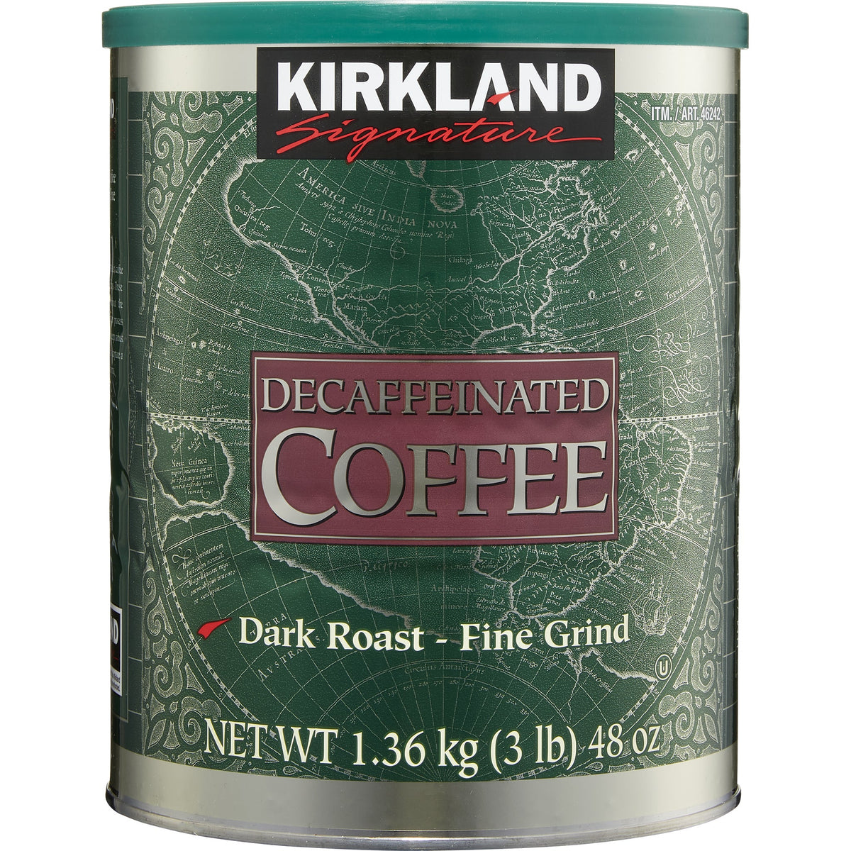 미국직구 Kirkland Signature Decaf Ground Coffee, Dark Roast, 3 lbs