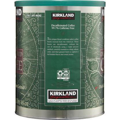 미국직구 Kirkland Signature Decaf Ground Coffee, Dark Roast, 3 lbs