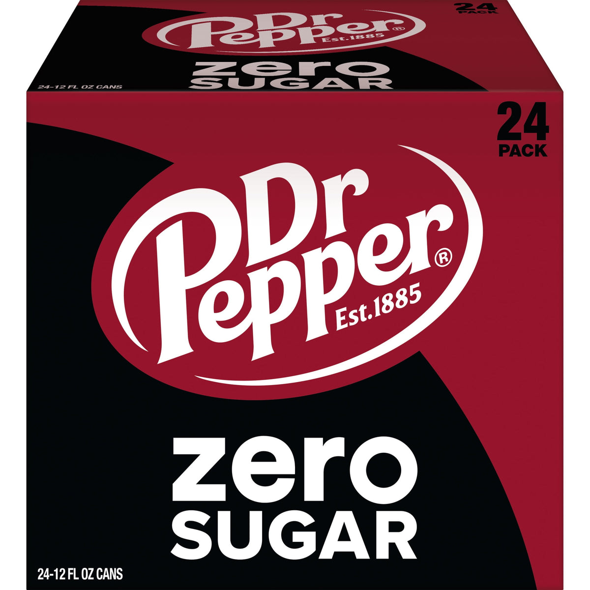 미국직구 닥터페퍼 Zero Sugar Soda Pop, 12 fl oz, 24 Pack Cans