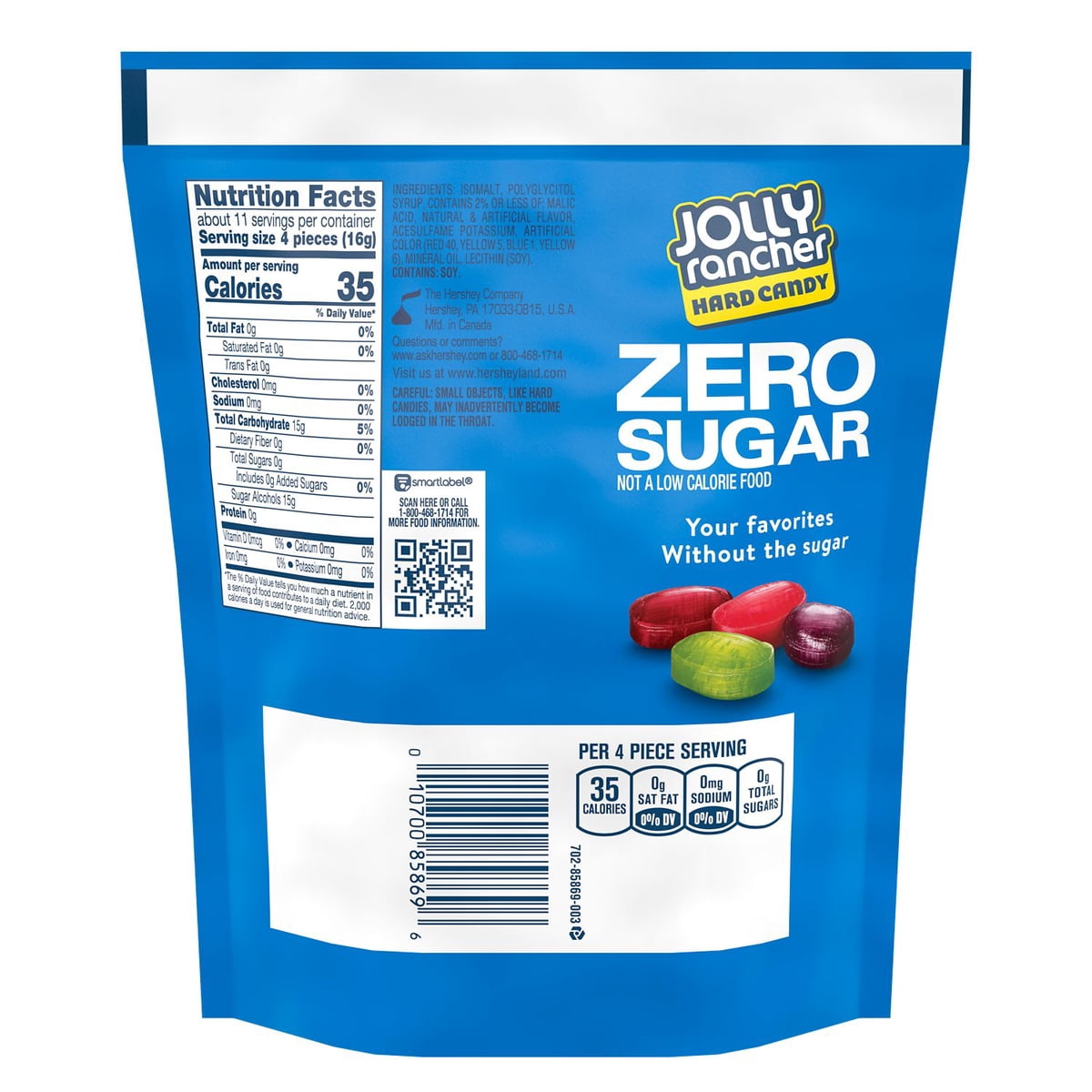미국직구 Jolly Rancher Zero 캔디 173g / Jolly Rancher Zero Sugar Assorted Fruit Flavored Hard Ca 2