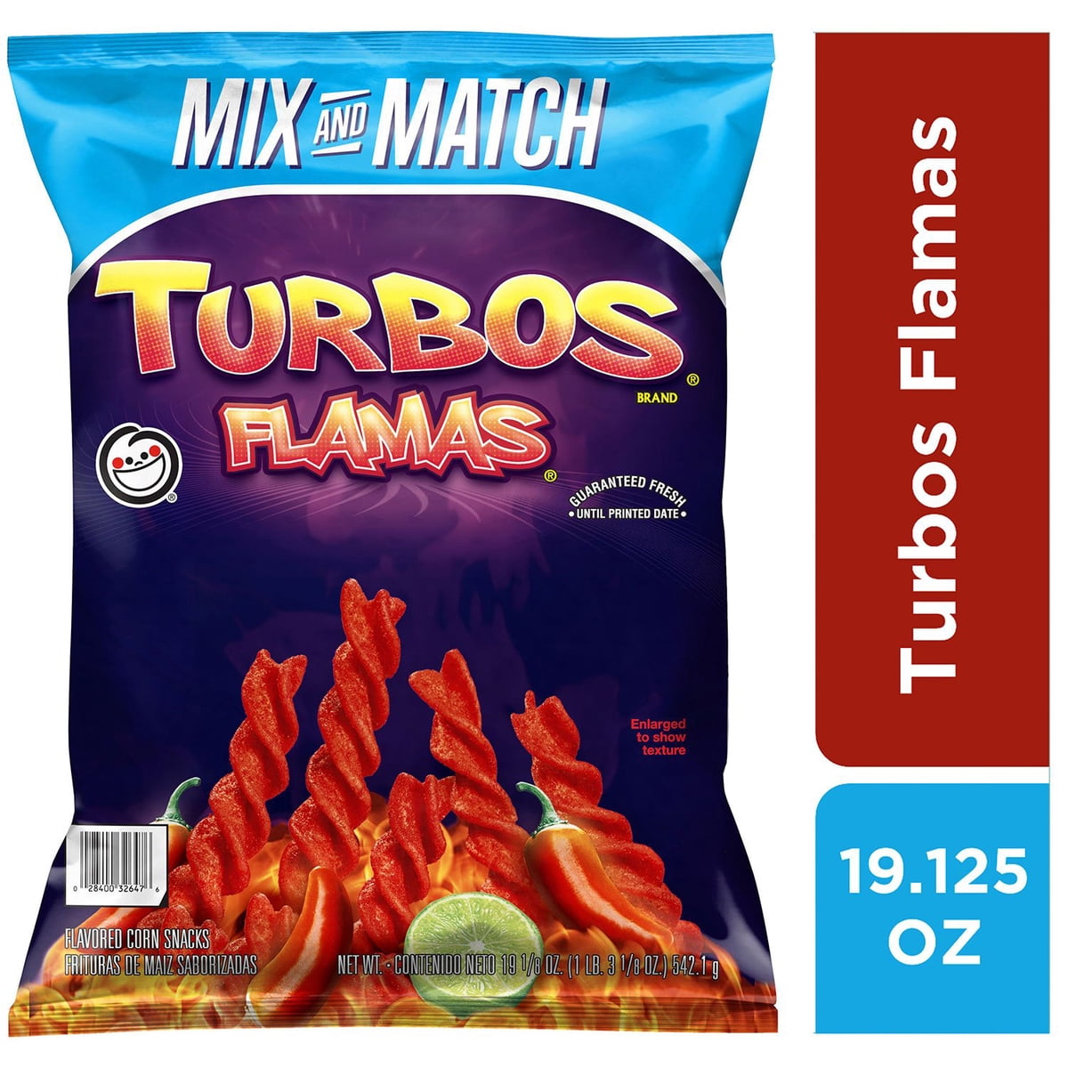 미국직구 Sabritas Turbos Flama 542g / Sabritas Turbos Flama Corn Snacks, 542g 3