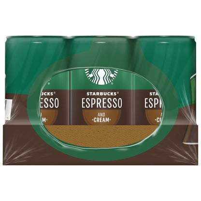 미국직구 Starbucks Premium Espresso Beverage, Espresso and Cream, 6.5 fl oz, 12 ct