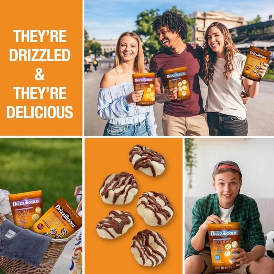 미국직구 4 pack Drizzilicious 21g 4팩 / 4 pack Drizzilicious S'mores Mini Rice Cake Gluten Free 5