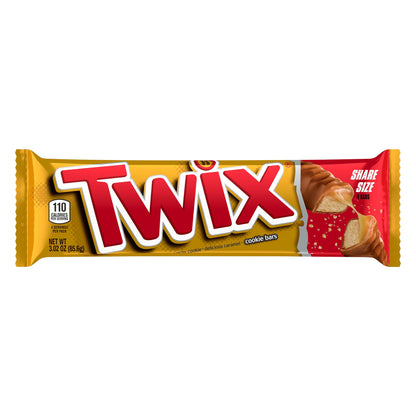미국직구 트윅스 Chocolate  & Caramel Cookie Candy Bar, Share Size, 3.02 oz, 24 ct
