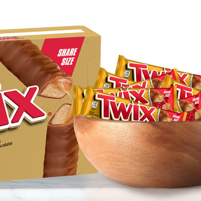미국직구 트윅스 Chocolate  & Caramel Cookie Candy Bar, Share Size, 3.02 oz, 24 ct
