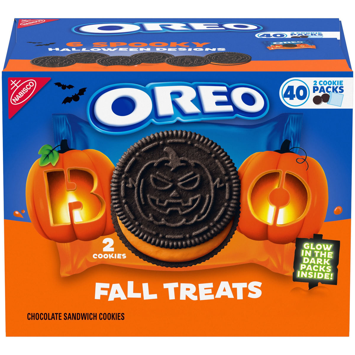 미국직구 OREO Fall Treats 과자 29g / OREO Fall Treats Orange Creme Sandwich Cookies, 29g, 40 pk. 1