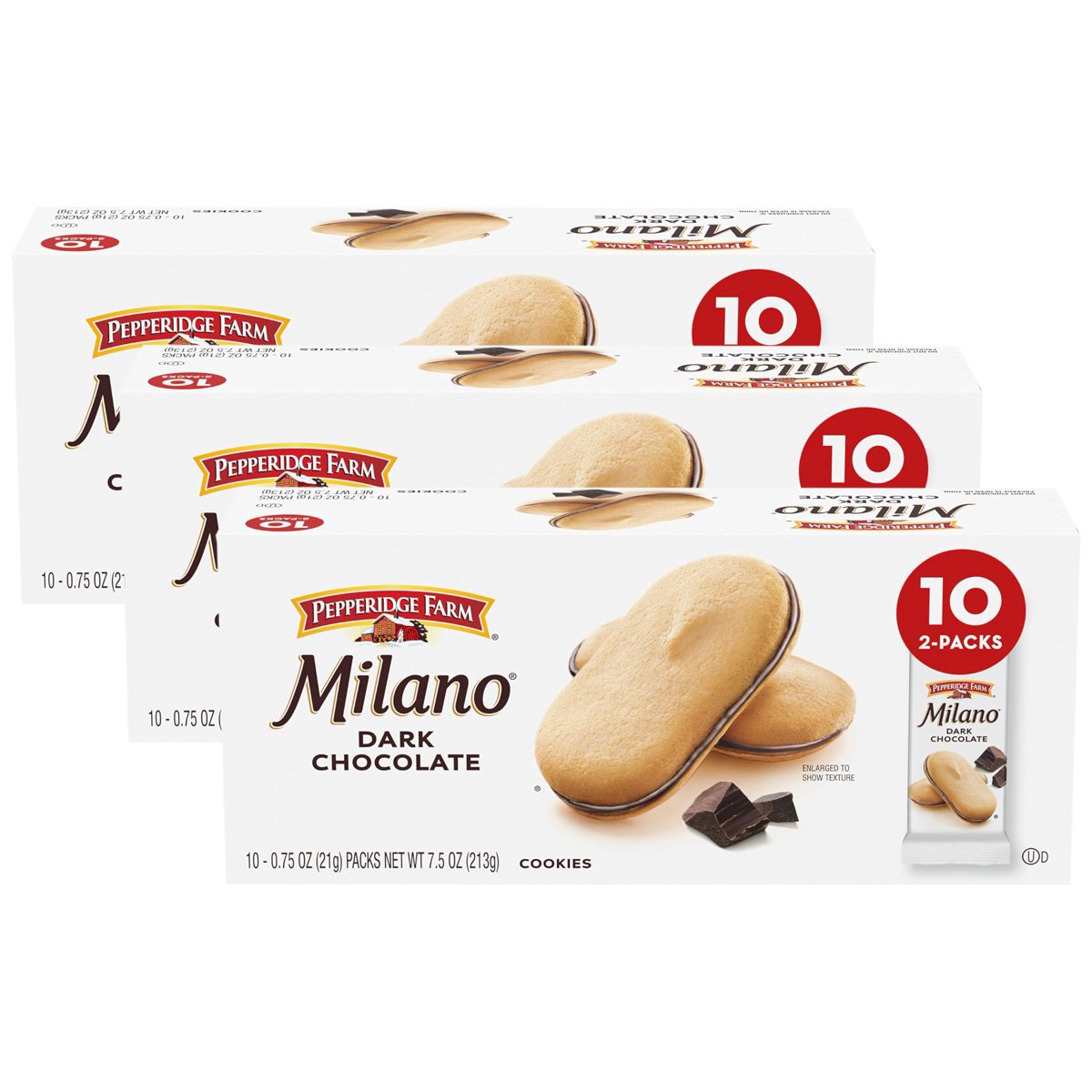미국직구 3x Pepperidge Farm 초콜릿 6g / 3x | Pepperidge Farm Milano Cookies, Dark Chocolate, 30 P 2
