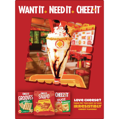 미국직구 치즈잇 White Cheddar Baked Snack Crackers, Lunch Snacks, 12.4 oz