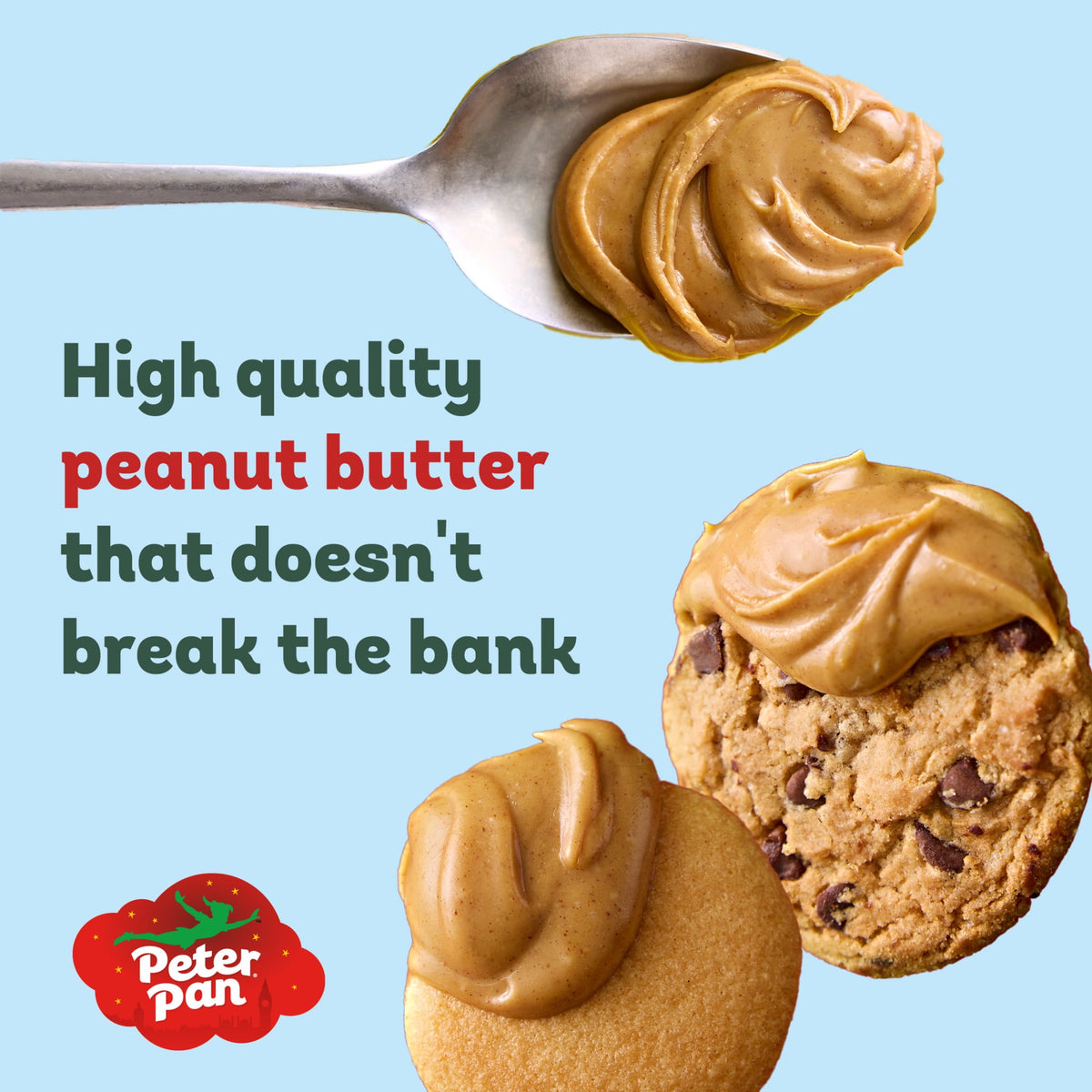 미국직구 피터팬 Creamy Honey Roasted Peanut Butter, Smooth, Gluten-Free, 40 oz Jar