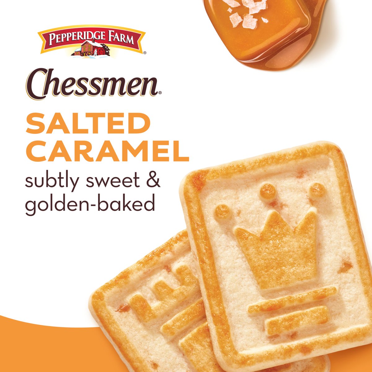 미국직구 3x Pepperidge Farm 과자 206g 2팩 / 3x | Pepperidge Farm Chessmen Salted Caramel Cookies, 4