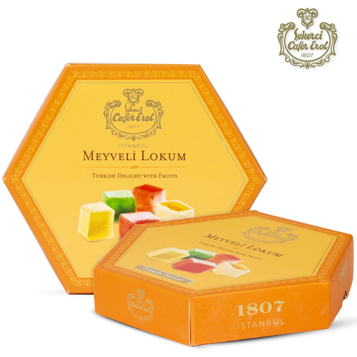 미국직구 Sekerci Cafer Erol 400g / Sekerci Cafer Erol Assorted Fruit Turkish Delight, 400g (40 5