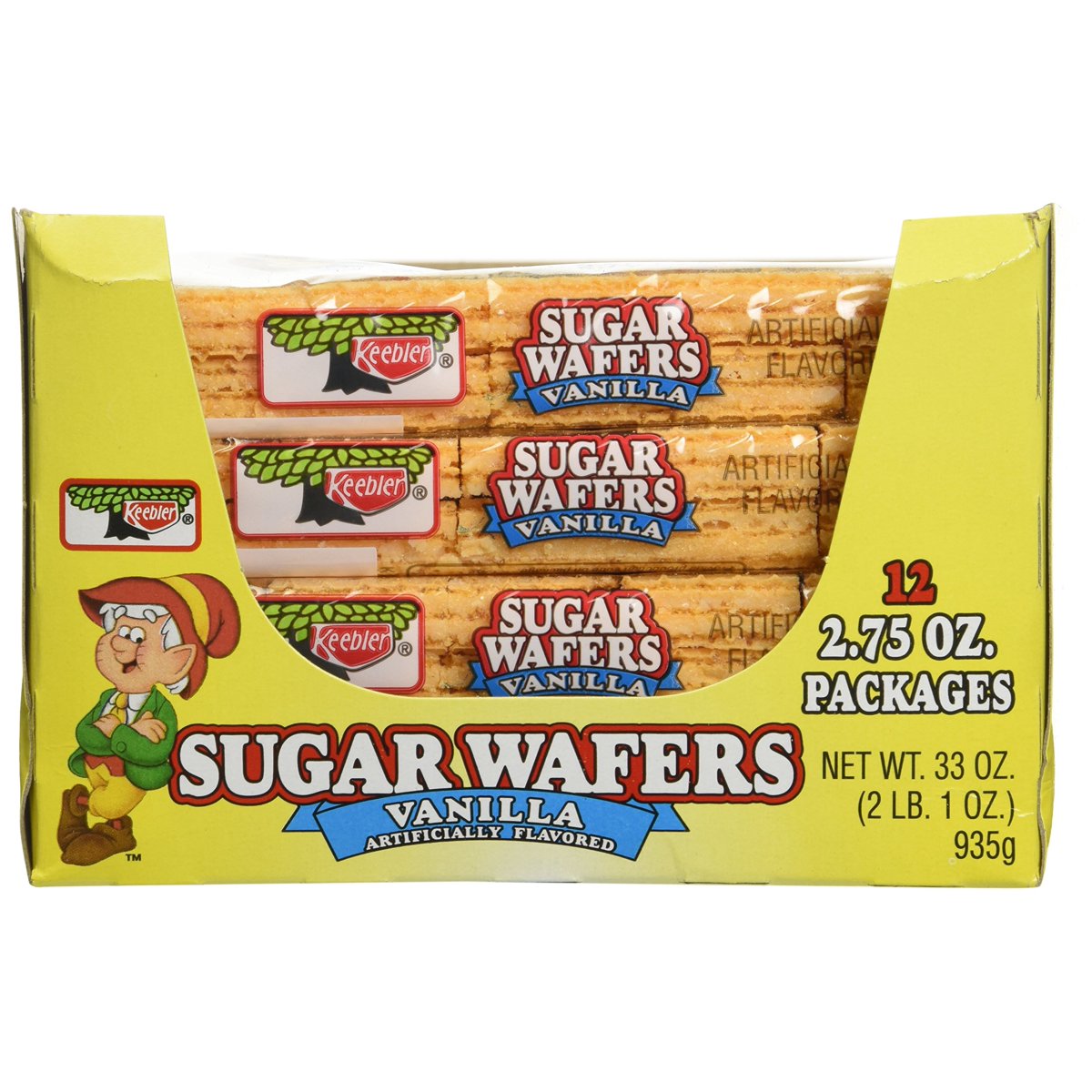 미국직구 3x Keebler Sugar 과자 6g 12팩 / 3x | Keebler Sugar Wafer Vanilla, 2.75-Ounce Packages (P 4