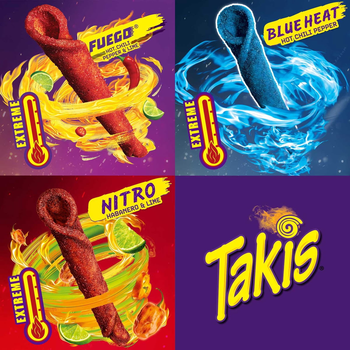 미국직구 Takis 28g / Takis Variety Pack Rolled Tortilla Chips, 28g, 46 pk. 4