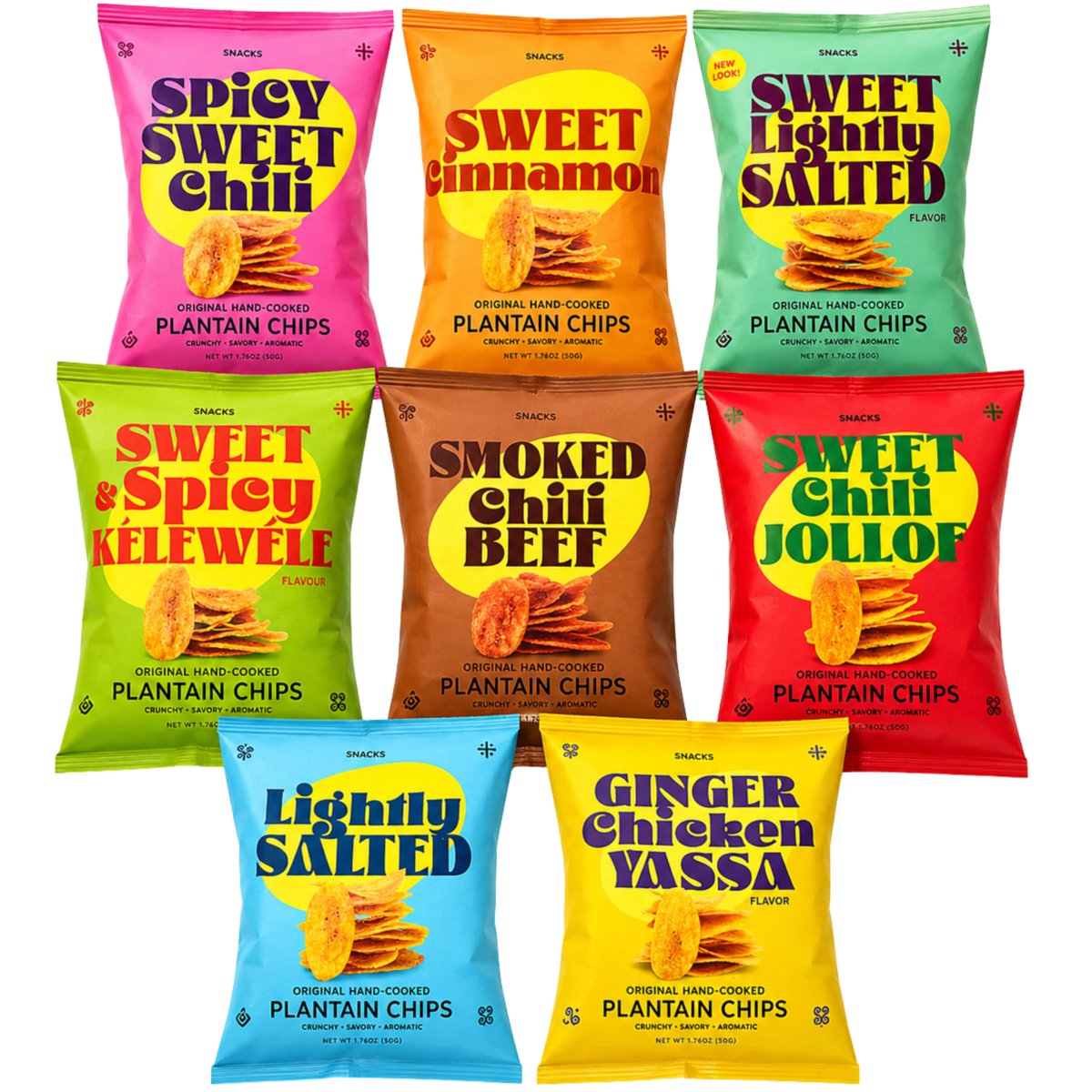 미국직구 African Delights Sweet 50g 3팩 / African Delights Sweet Cinnamon Plantain Chips, Pack  4