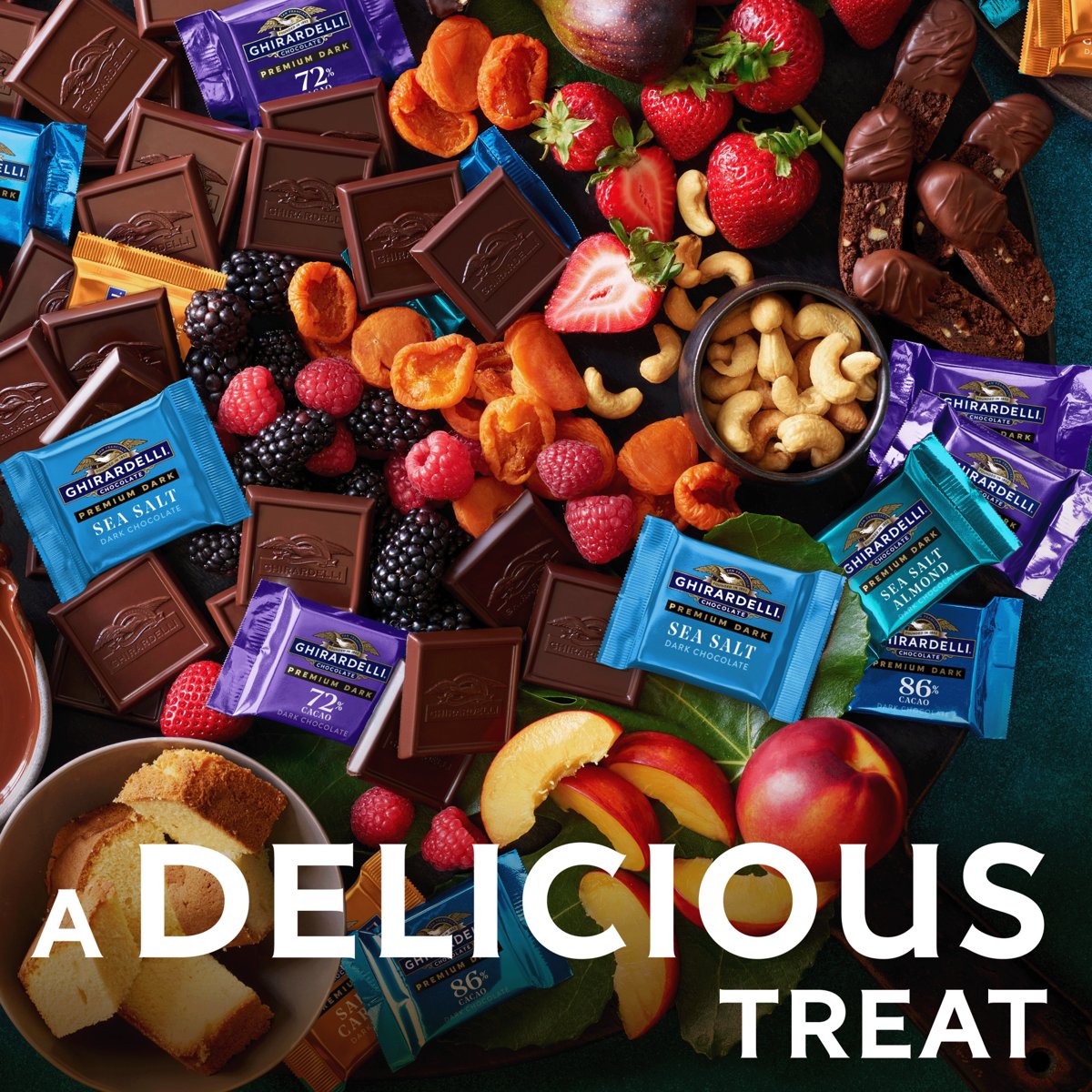미국직구 GHIRARDELLI 초콜릿 116g / GHIRARDELLI PREMIUM DARK Sea Salt Dark Chocolate SQUARES, 116g 5