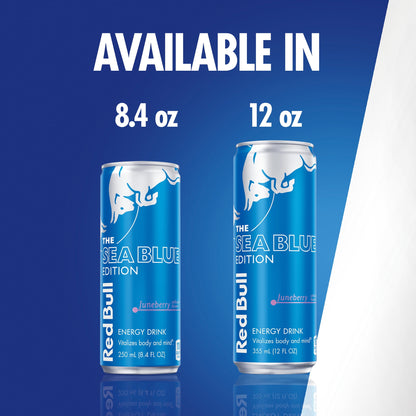 미국직구 레드불 Sea Blue Edition Energy Drink,  8.4 fl. oz.,  6 Packs of 4 Cans,  80mg Caffeine