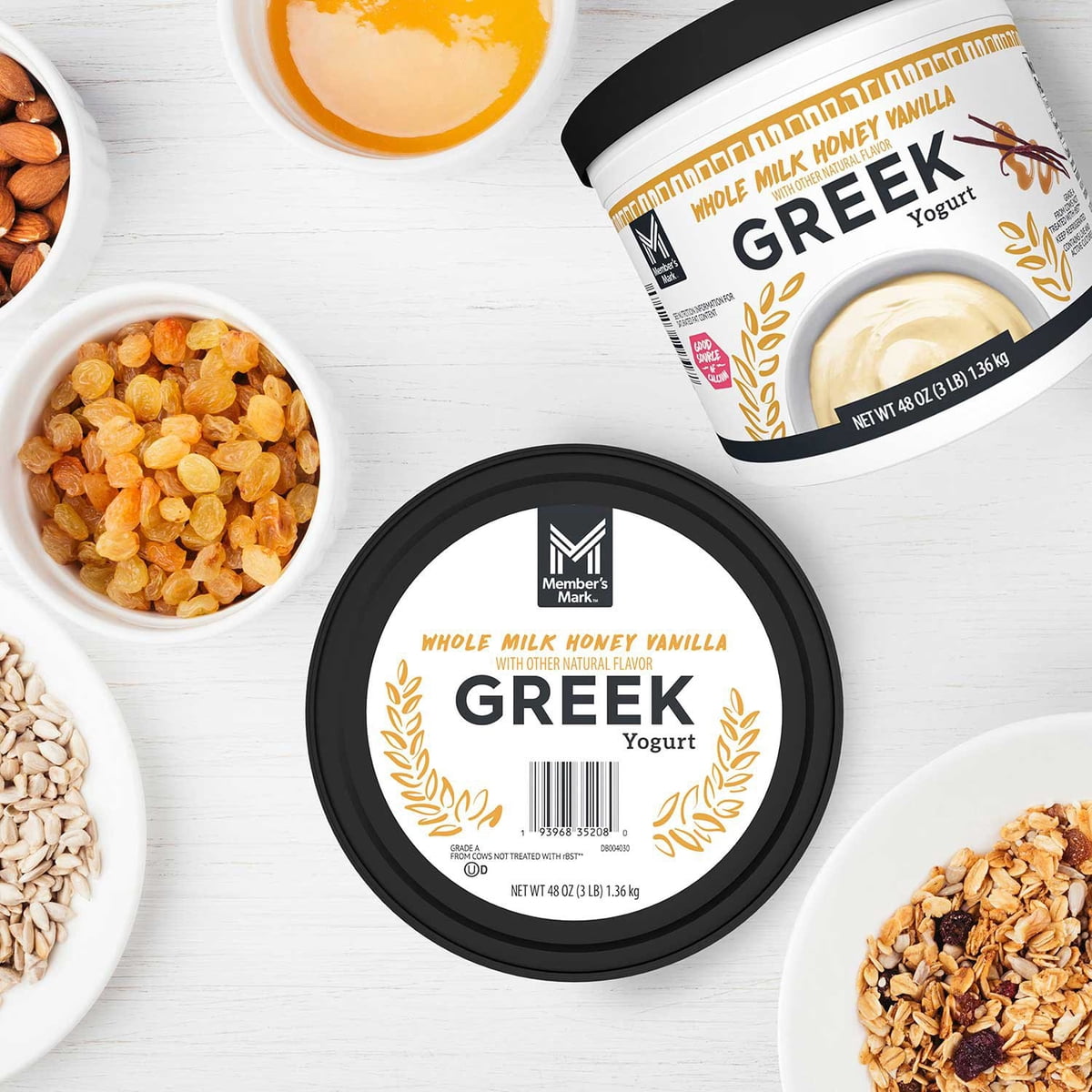 미국직구 멤버스마크 1.4L / Member's Mark Honey Vanilla Whole Milk Greek Yogurt, 1.4L 6