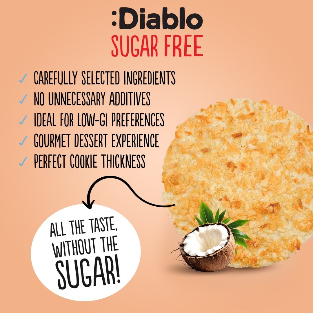 미국직구 Diablo Sugar Free 견과 150g / Diablo Sugar Free Coconut Cookies, 0g Sugar Snack Cookies 4