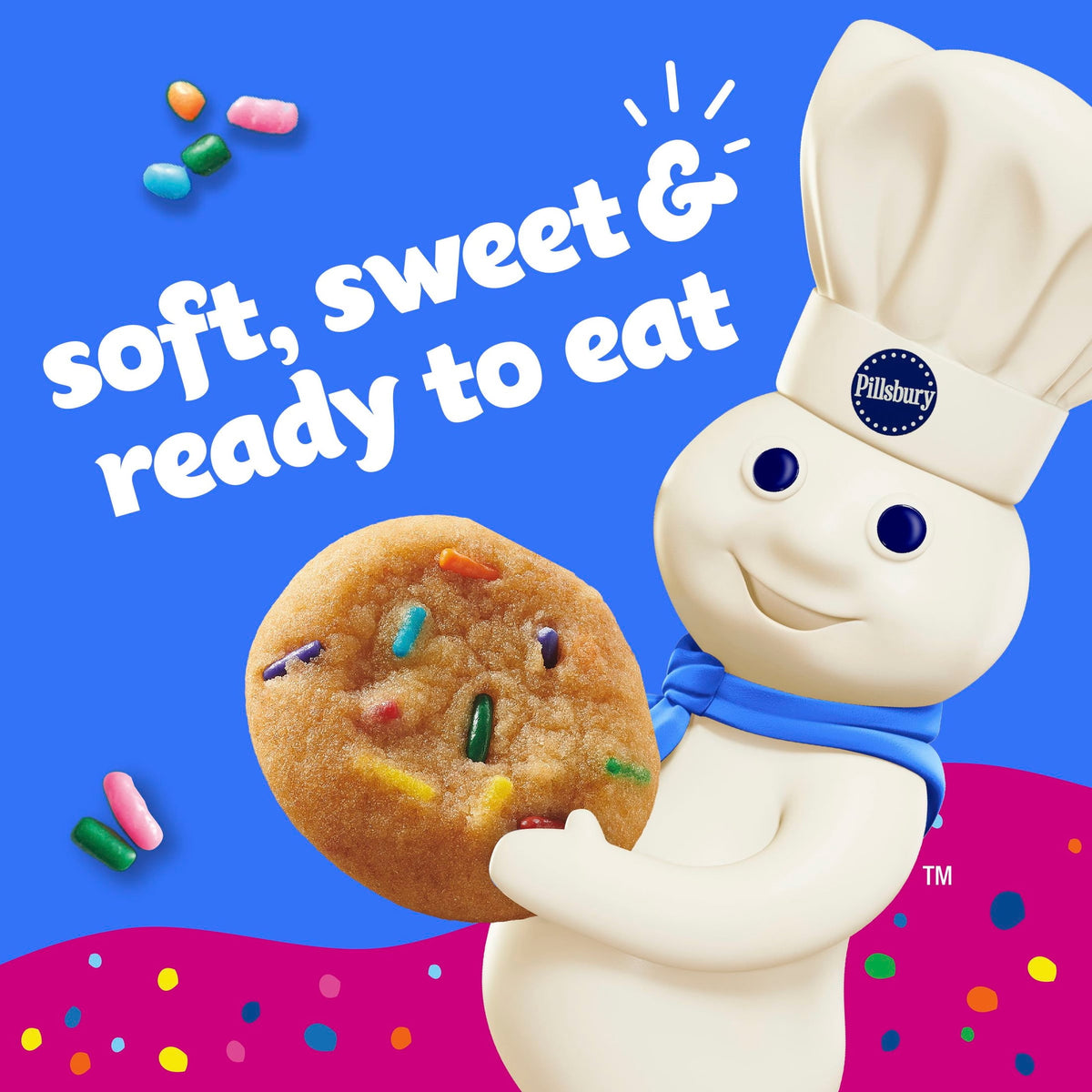 미국직구 필스버리 Funfetti Mini Soft Baked Cookies (10 Pouches)
