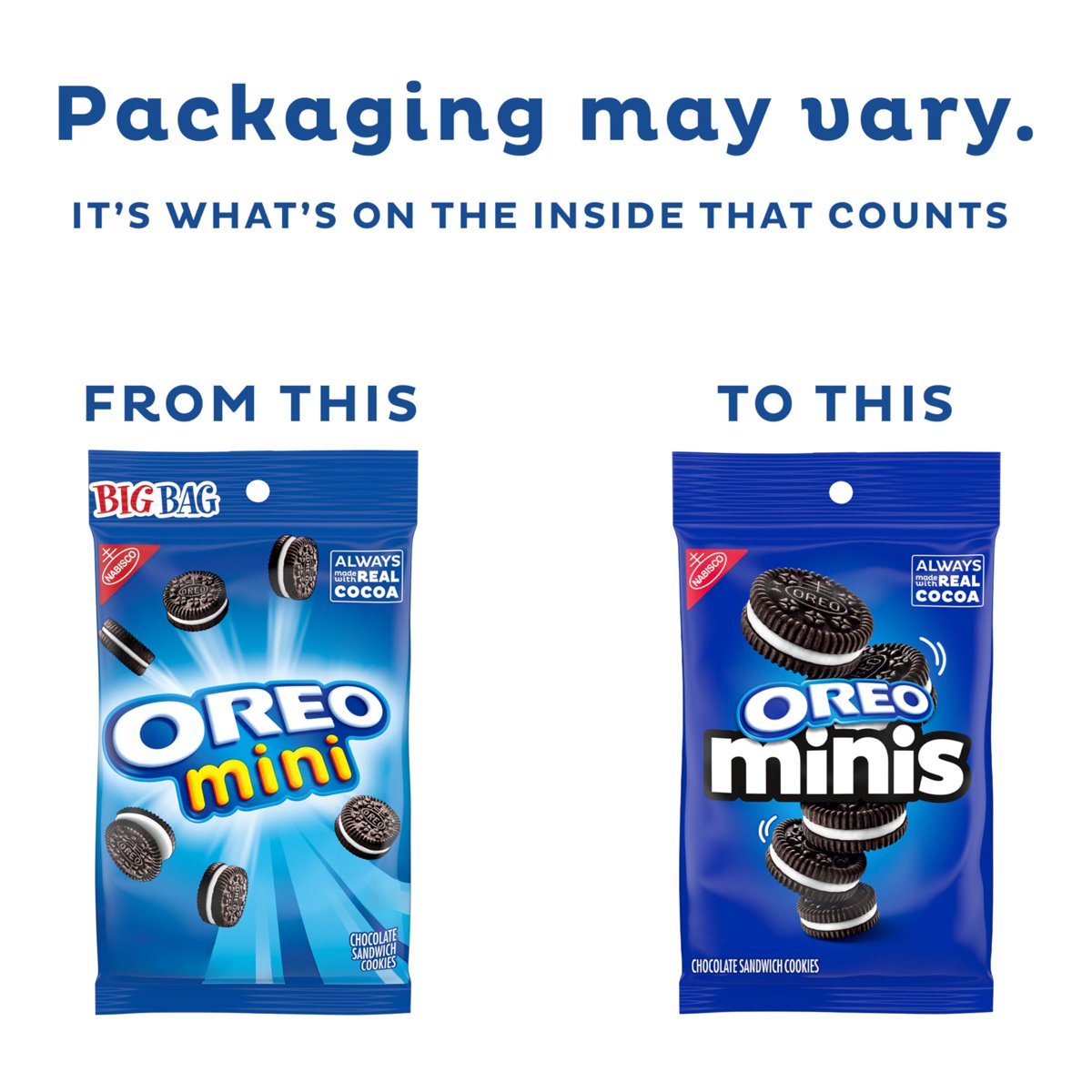 미국직구 3 Pack Oreo 초콜릿 85g 3팩 / 3 Pack | Oreo Minis Chocolate Sandwich Cookies, 12 - 85g Bag 4