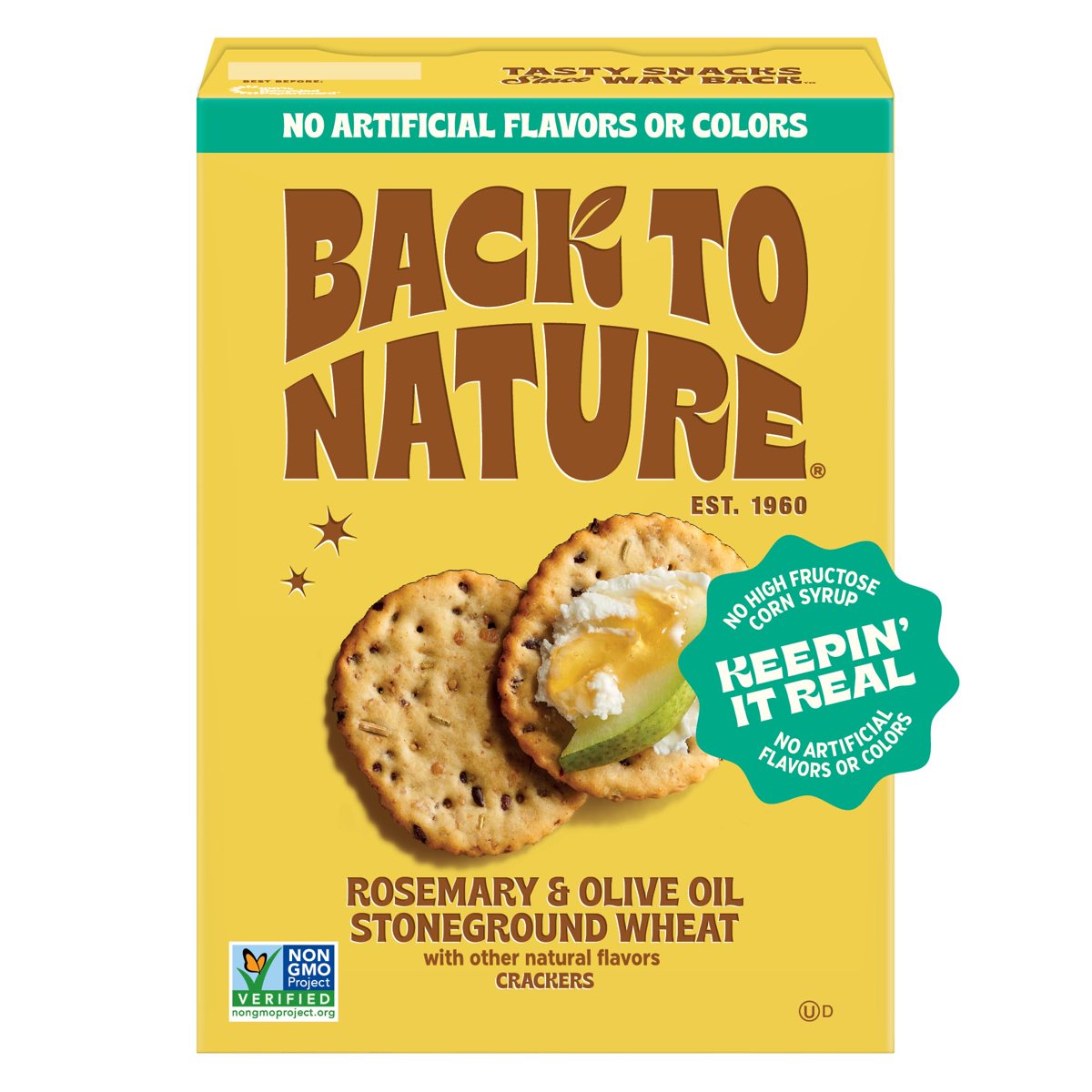 미국직구 3x Back To 과자 6g 6팩 / 3x | Back To Nature - Stoneground Wheat Crackers - Rosemary & O 2