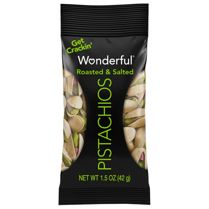 미국직구 Wonderful Pistachios, Roasted & Salted, In-Shell, 1.5 oz, 24 ct
