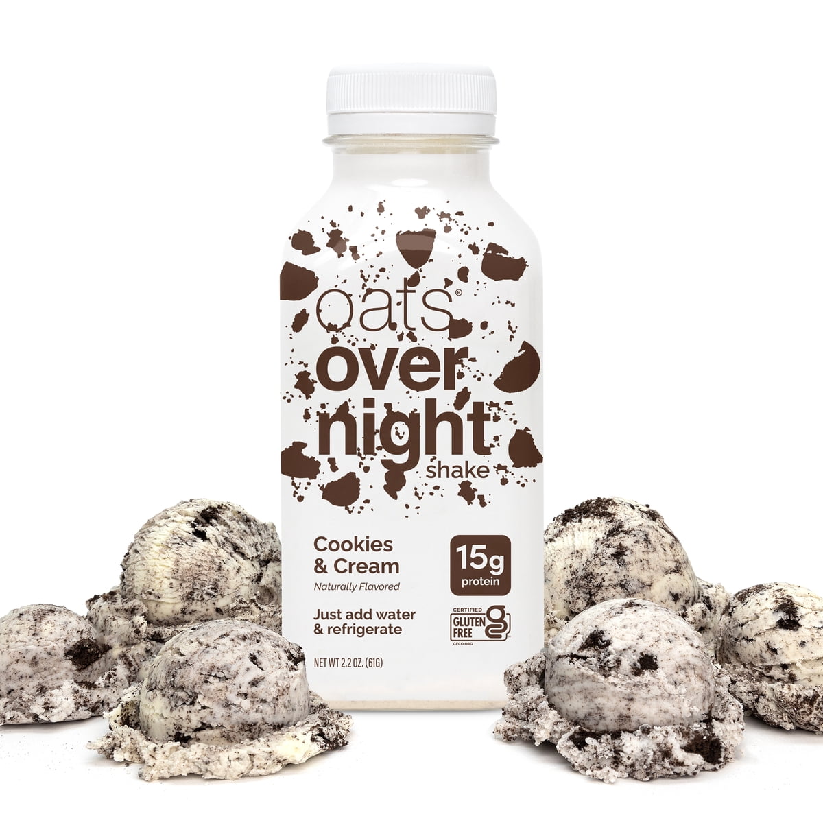미국직구 Oats Overnight 과자 62g / Oats Overnight Cookies & Cream Protein Overnight Oatmeal Shak 2