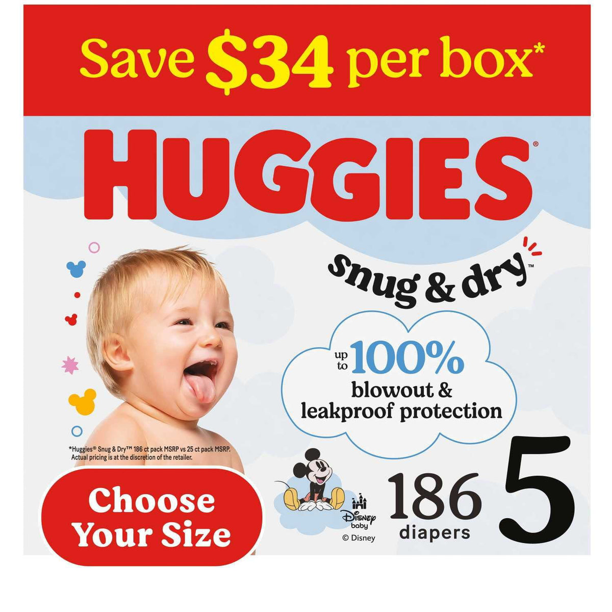 미국직구 하기스 스너그앤드라이 기저귀 / Huggies Snug & Dry Baby Diapers