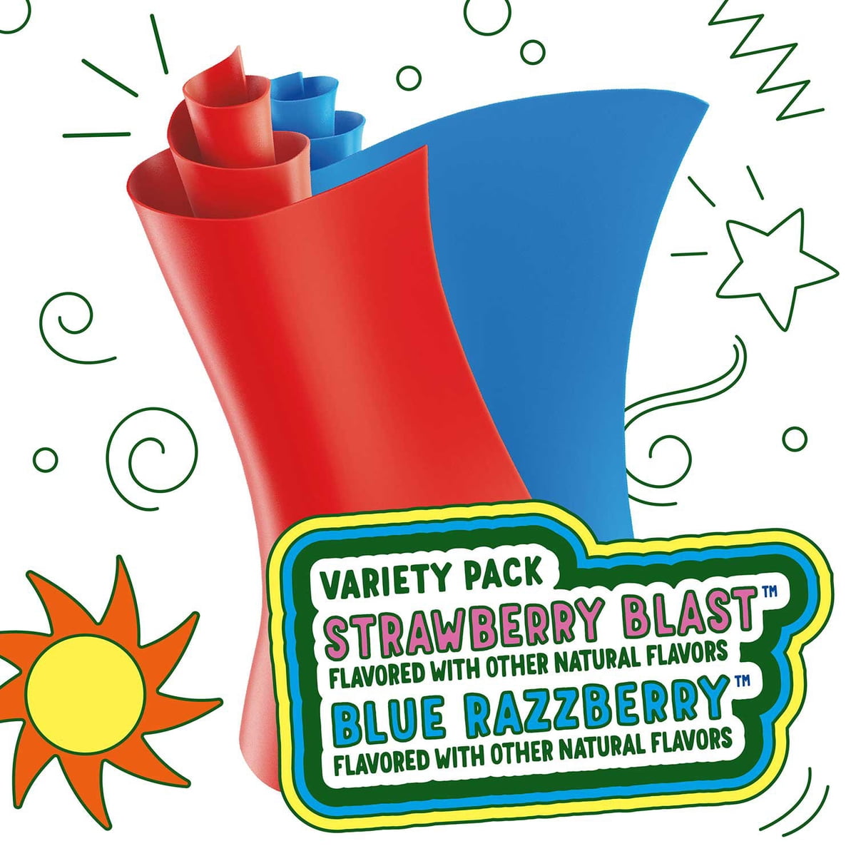 미국직구 Fruit Roll-Ups Fruit 14g / Fruit Roll-Ups Fruit Flavored Snacks Variety Pack, 14g, 64 7