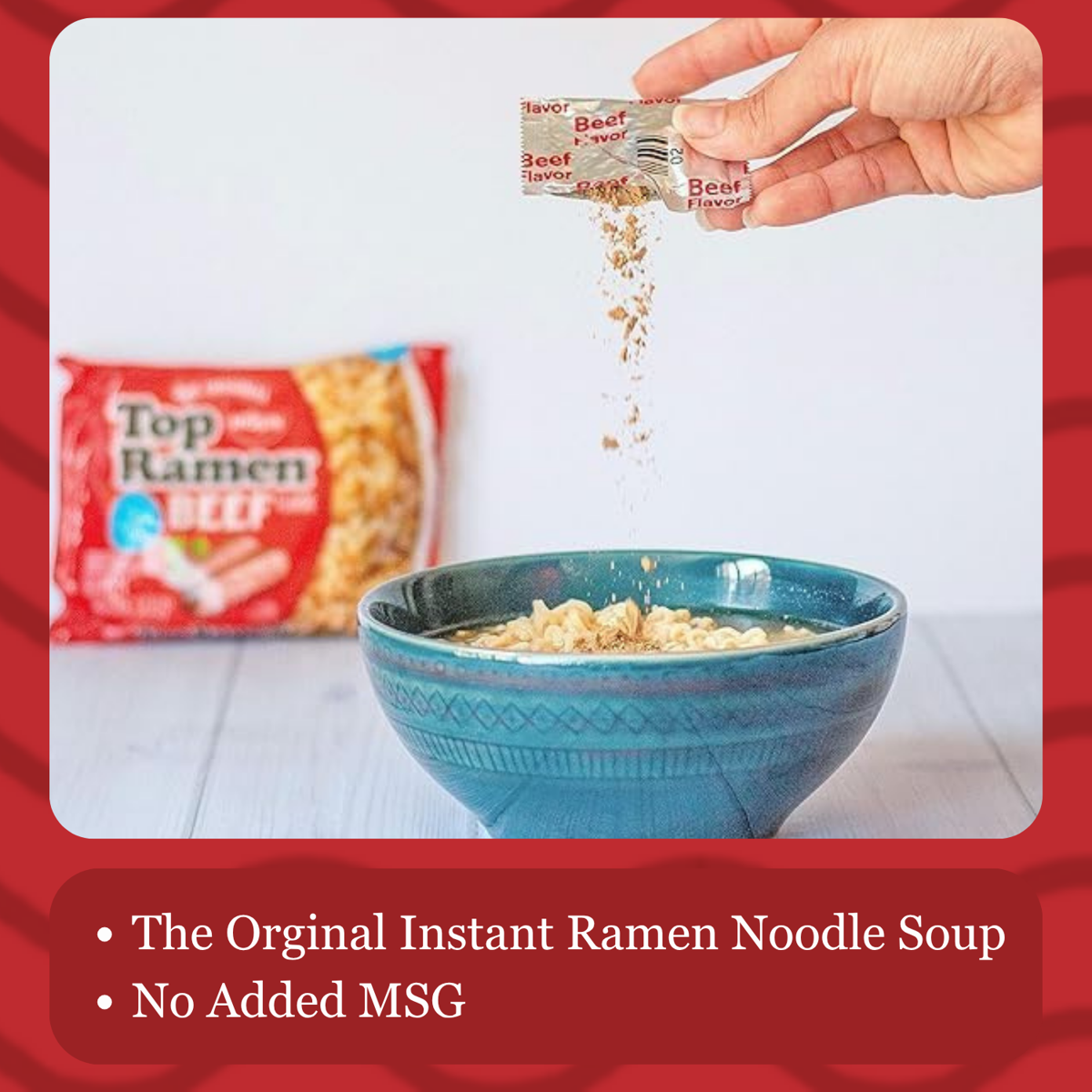 미국직구 Nissin Foods Top 85g 2팩 / Nissin Foods Top Ramen Instant Ramen Noodle Soup, Beef Flav 3