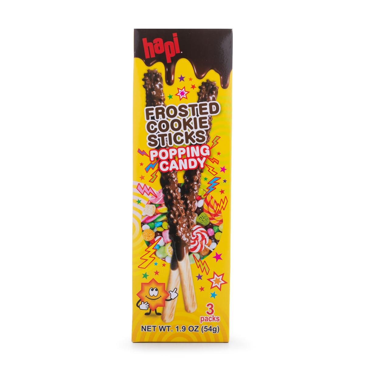 미국직구 3x Hapi Frosted 캔디 6g 8팩 / 3x | Hapi Frosted Cookie Sticks Popping Candy, 1.9 Ounces  2