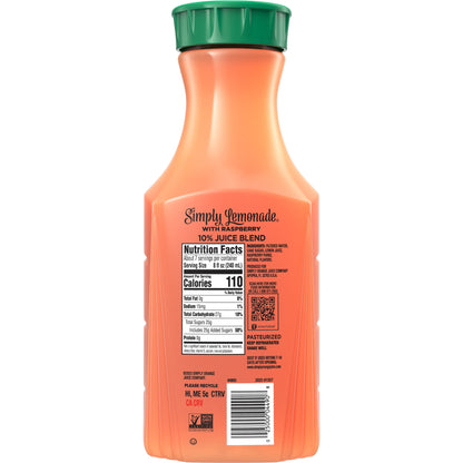 미국직구 심플리 Lemonade with Raspberry Bottle, 52 fl oz