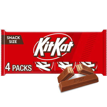 미국직구 킷캣 Milk Chocolate Wafer Snack Size Candy, Bars .49 oz, 4 Count