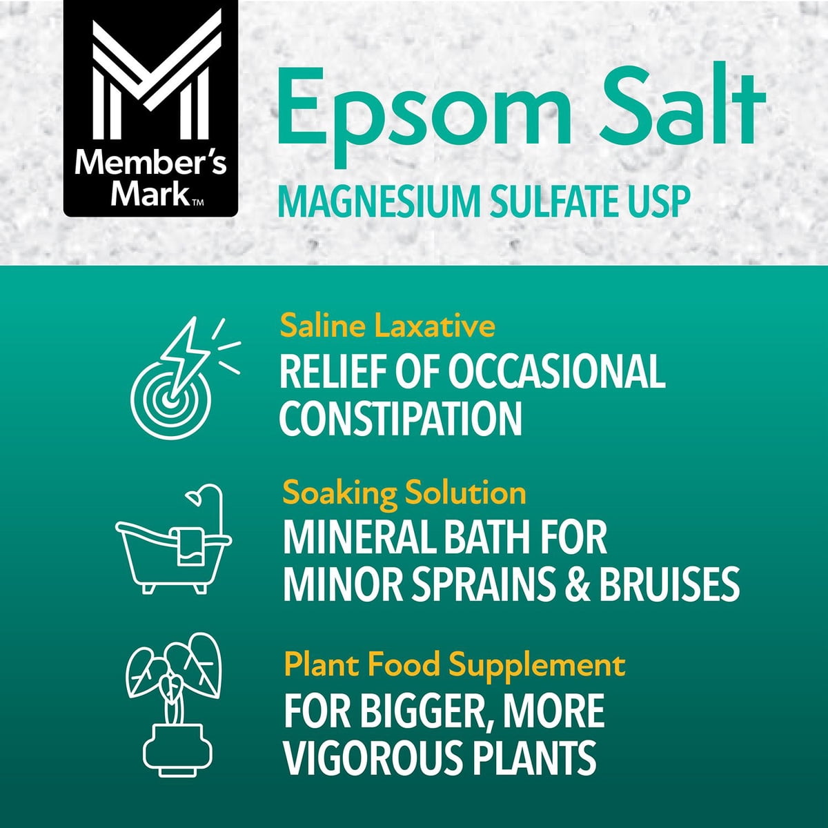 미국직구 멤버스마크 / Member's Mark Epsom Salt, 7 lbs., 2 pk. 4