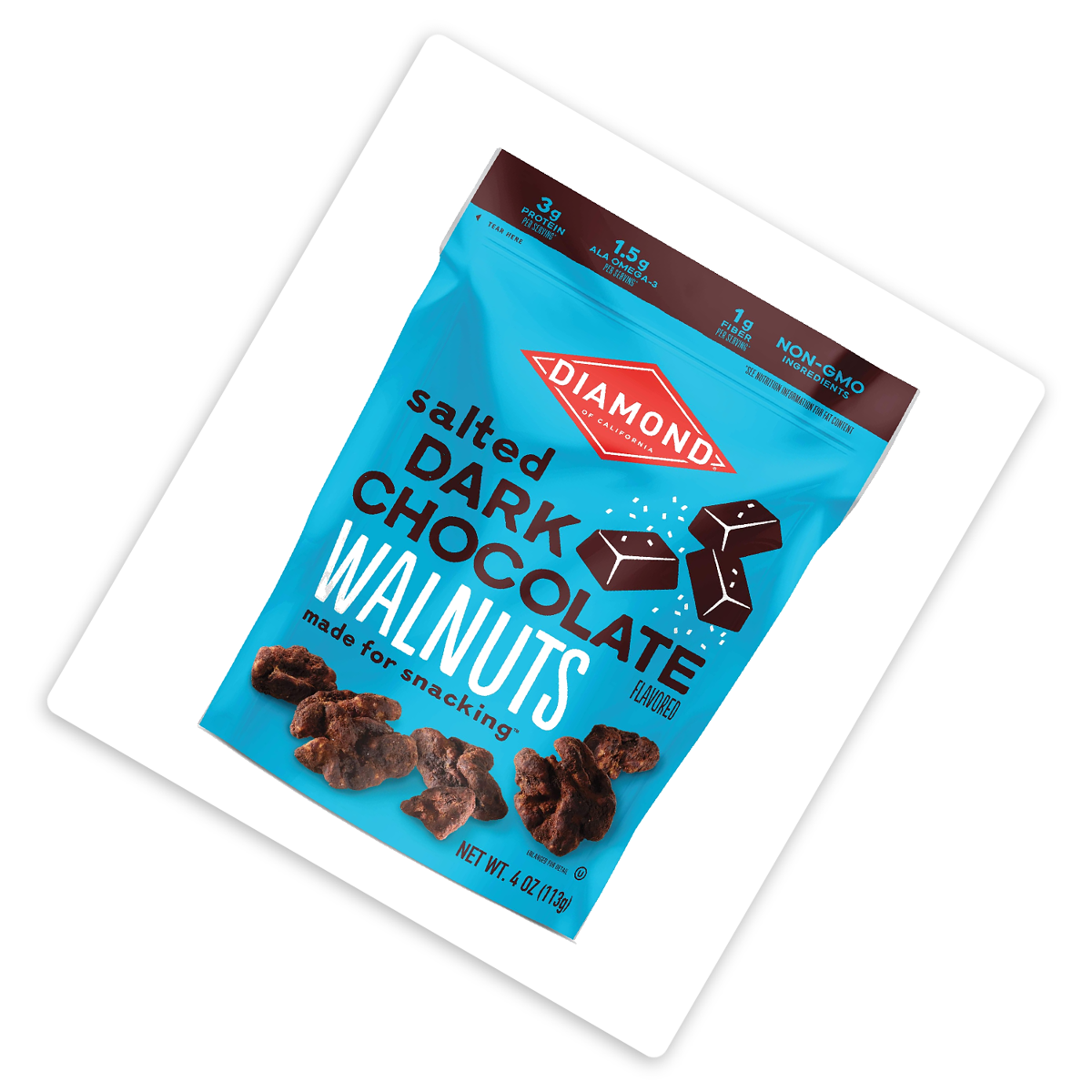 미국직구 Diamond of California 초콜릿 113g / Diamond of California Salted Dark Chocolate Walnut,  3