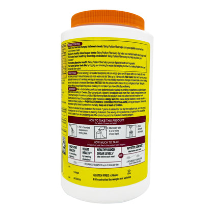 미국직구 커클랜드 식이섬유 Kirkland Signature Psyllium Fiber Sugar-Free Powder, 2x180 Teaspoons