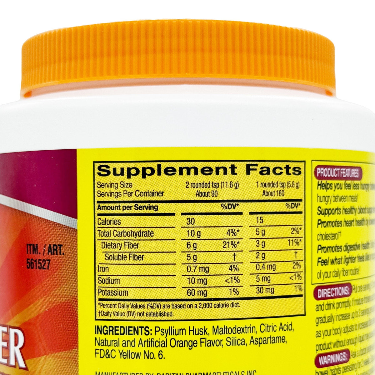 미국직구 커클랜드 식이섬유 Kirkland Signature Psyllium Fiber Sugar-Free Powder, 2x180 Teaspoons