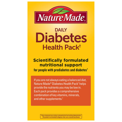 미국직구 네이처메이드 영양제 Nature Made Diabetes Health Pack, 60 Packets