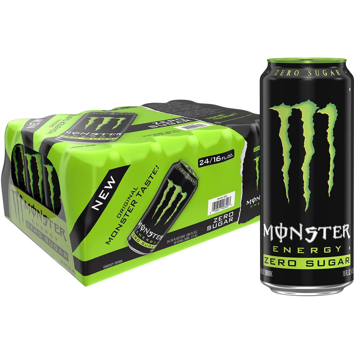 미국직구 Monster Energy Drink, Zero Sugar, 16 fl oz, 24 ct