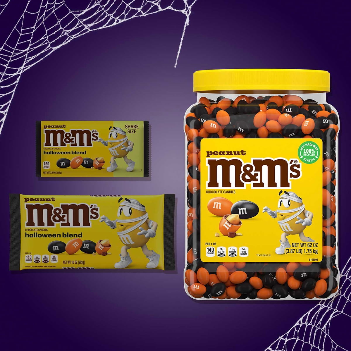 미국직구 M&M'S Peanut 초콜릿 1.8kg / M&M'S Peanut Milk Chocolate Halloween Candy, 1.8kg 4